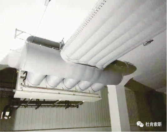 9001cc金沙索斯柔性风管利用在冷库